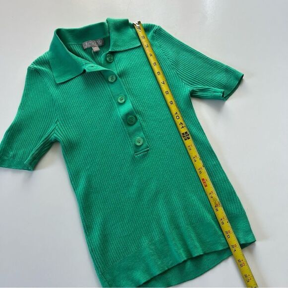 J.Crew *GREEN* TENCEL™ lyocell-blend short-sleeve polo shirt - Picture 7 of 9